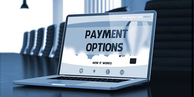 Picture of Payment OPtions on Laptop Picture of Payment OPtions on Laptop